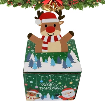 Kerst Gelddoos - Spaarpot Kerst Snoepdispenser - Cadeau Geven - Met 30 Zakjes - 135 x 13 x 11 cm