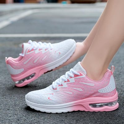 Zomer Sneakers Dames Hardloopsneakers Mode Ademend Slijtvast Luchtkussen Trainers Basketbal Sportschoenen Casual Schoen 40 roze
