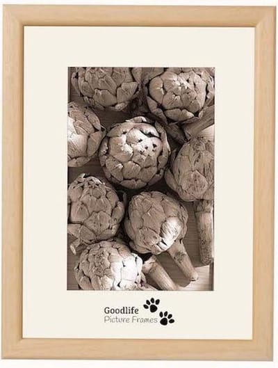 Fotolijst Merano 24X30 Naturel - Normaal glas - 12 mm breed profiel - Goodlife Picture Frames