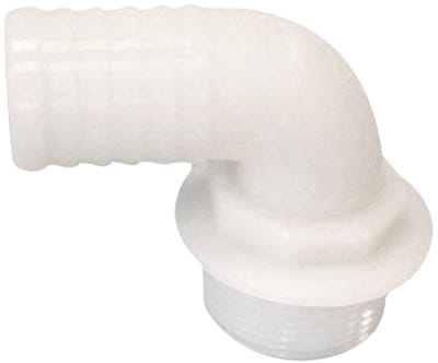 Tankaansluitstuk 1-1/4" - 90° slangaansluiting 38 mm