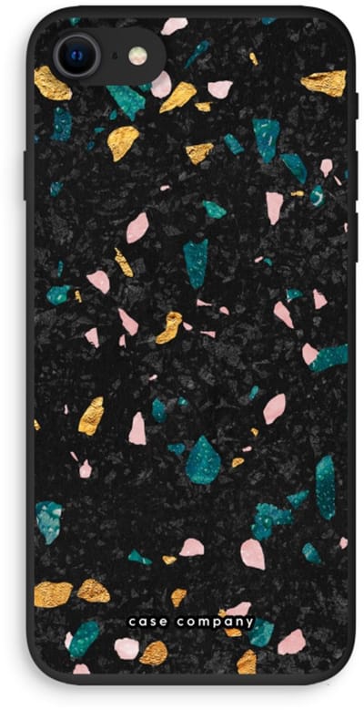Case Company® - Hoesje geschikt voor iPhone SE 2020 hoesje - Terrazzo N°10 - Biologisch Afbreekbaar Telefoonhoesje - Bescherming alle Kanten en Schermrand