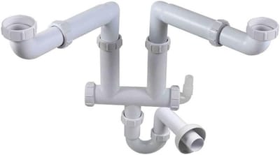 Talea keuken dubbele wastafel afvoerpijp kit 1,5 inch