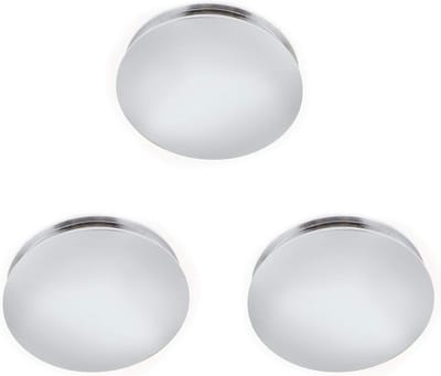 Dailygoods- Afvoerplug Pop-up - 3 Stuks - Messing met Chroom - 37 mm - Wastafel Klik - Lichtgewicht en Duurzaam