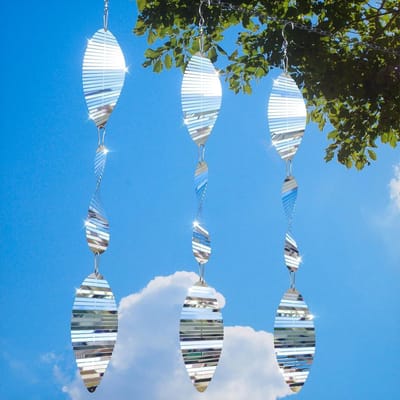 Reflecterende Windspiralen voor Vogelafschrikking, Decoratieve Tuin en Balkon Bescherming tegen Vogels, Effectieve Oplossing voor Tuin en Buitenruimte
