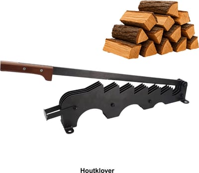 KanFix Houtklover Wandmodel - Houtsplijter voor Aanmaakhout - Wandklover met Kloofwig - Houtkliever voor aan de Muur