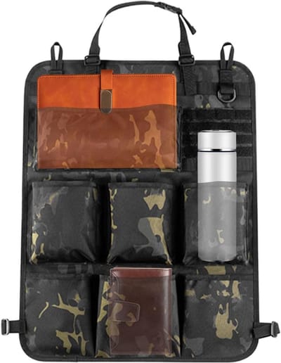 Autostoel Organizer - Zit Organizer - Auto Organiseren - 8 Opbergvakken - 3D x 20B x 3H cm - Zwart