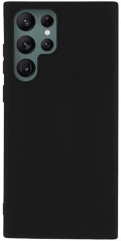 TPU/Siliconen back cover hoesje - Geschikt voor Samsung Galaxy S22 Ultra - TPU hoesje Zwart