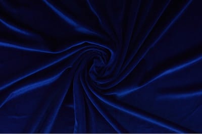 Stretch fluweel - Donkerblauw - 1 meter - Per meter - Velvet stof