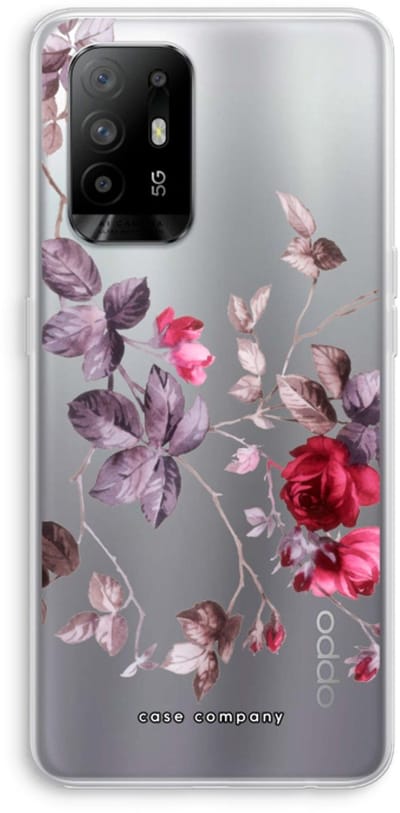 Case Company® - Hoesje geschikt voor Oppo A94 5G hoesje - Mooie bloemen - Soft Cover Telefoonhoesje - Bescherming aan alle Kanten en Schermrand