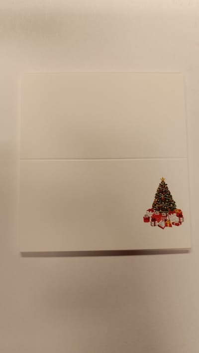 Menukaartjes Kerst Wit - 10 stuks
