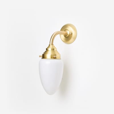 Wandlamp Menhir Small Curve Messing - Art Deco Trade