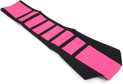 Zachte Grip Motorzitting Cover voor Dirt Bike en Enduro - Roze Rib Skin voor Comfort en Bescherming