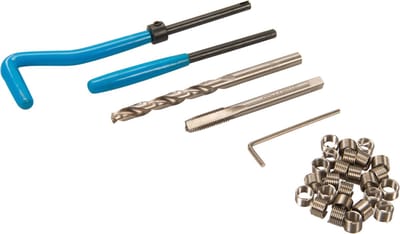 Silverline Schroefdraad reparatieset - M6 x 1.0 mm - Compleet met HSS tap en draaiboor - Voor staal, ijzer en aluminium
