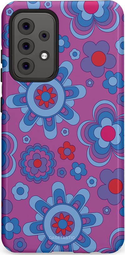 Casetastic Hoesje Geschikt voor Samsung A52 (4G/5G/s) - Stijlvolle Beschermende Duo-layer Case - Retro relax
