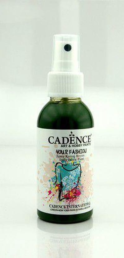 Cadence Fashion Spray Fabric Paint 100 ml Leaf Green