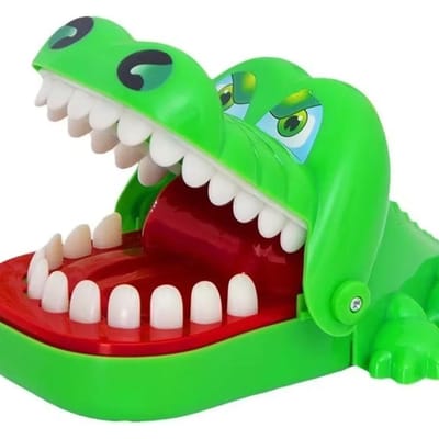 Kinderen Kinders Krokodil Tandarts Vinger Bijt Spel, Klassiek Tanden Trekken Puzzel Speelgoed voor Volwassenen, Grappig Familie Bordspel Stressverlichting Other