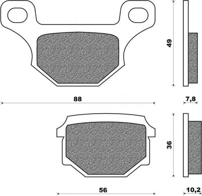Plaquette de frein Newfren pour Moto Aprilia 125 RS4 2011 à 2020 Neuf
