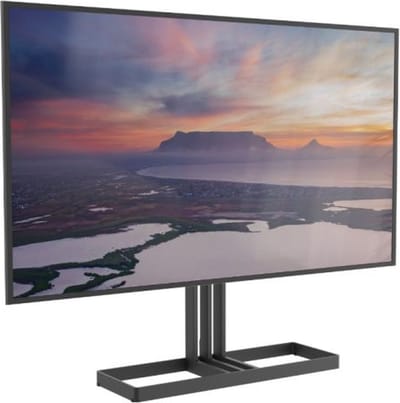 Cavus Edge 100 Design Tv Vloerstandaard Trendy Zwart Staal - VESA 400x200