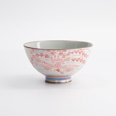 Tokyo Design Studio - Kawaii Rijstkom - Phoenix - Rood - 300 ml - 11,5 x 6 cm