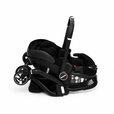 Roova Duo Obsidian Black - R129/iSIZE Autostoel - kinderwagen combi 2 in 1 - Isofix