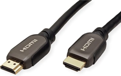 ROLINE ATC 8K HDMI Ultra HD Kabel met Ethernet, M/M, zwart, 2 m
