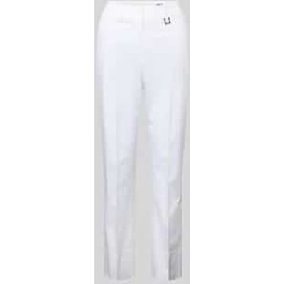 Slim fit stoffen broek met Logodetail Model 'Panna'