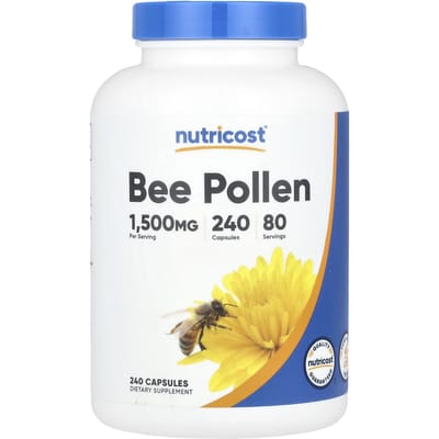Nutricost, Bijenpollen, 1.500 mg, 240 Capsules (500 mg per capsule)