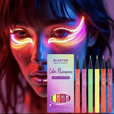 Glow in the dark Eyeliner - Face & Bodypaint Make up - Neon Oogschaduw - UV Neon Face Paint Kit - 6 kleuren