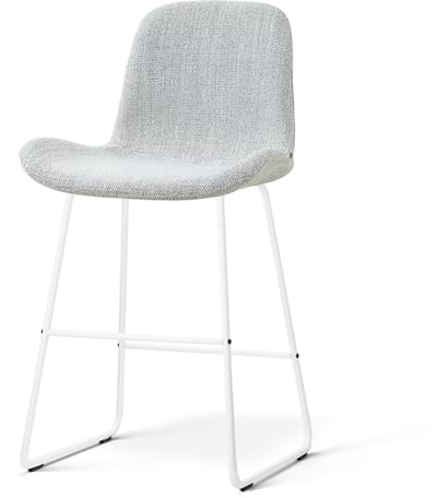 Nolon Nino-Fé barkruk grijs melange - wit onderstel - 65 cm