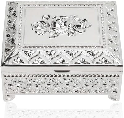 Dailygoods- Sieradenbox Vintage Design - Juwelenkistje - Sieraden Opbergdoos - Oorbellen/Ringen Organizer - Hoogwaardige Zinklegering - Retro Patroon - Juwelendoos