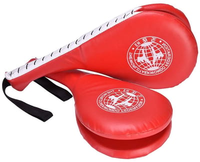 Dailygoods- Boksen Pad Duurzaam - Dubbel Doel Pad - Kicktraining - Karate/Tae Kwon Do - Robuuste Polsband - Hoogwaardig PU-leer - Kickpad
