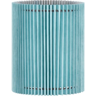 Home Sweet Home - Papieren Gevouwen Lampenkap - Cilindrisch - Blauw - ø20 x 24 cm - E27 fitting - Voor Tafellampen - Ontworpen voor woonkamer en