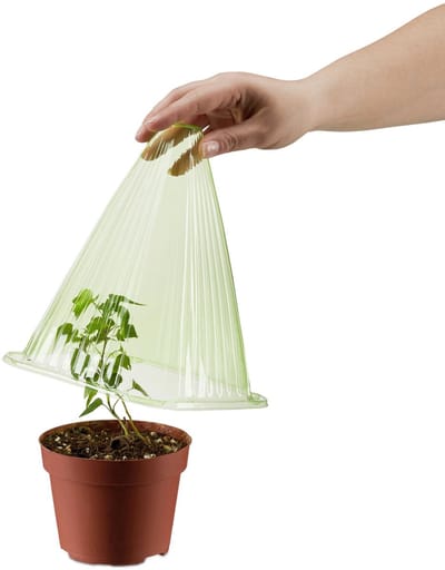 Doodadeals® - Plantenhoed Set van 24 – Groene Beschermkappen tegen Vorst, Slakken & Vogels – Ventilerende Plantenkap van PVC – Ø 19,5 cm