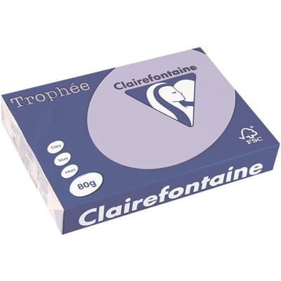 Clairefontaine Trophée gekleurd papier, A4, 80 g, 500 vel, lila