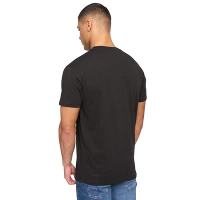 Henleys Heren Henbank T-Shirt (Zwart)