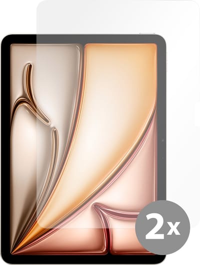 Just in Case screenprotector geschikt voor iPad Air 11 inch (M4 2026 / M3 2025 / M2 2024) - Screenprotector Tablet Glas - 2 Stuks