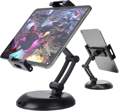 Tablethouder bureau Geschikt voor: tablet / iPad / Samsung galaxy tab Desktop Tablet Standaard - Home verstelbare bureau of tafel standaard - zwart