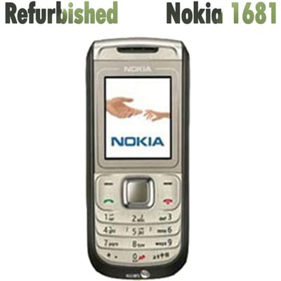 Gerenoveerde Nokia Originele Nokia 1681 Mobiele Telefoon Met 1 SIM Simple set zwart