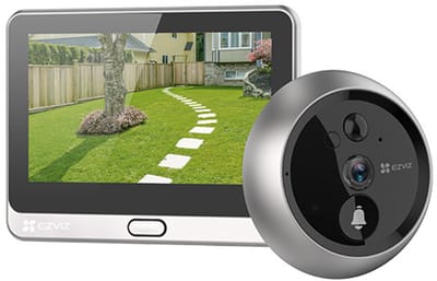 EZVIZ DP2 2K – Video Deurbel met 4.3” Touchscreen – 2K Video, 166° Groothoek, PIR Detectie & Nachtzicht – Tweeweg Audio – MicroSD