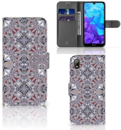 Huawei Y5 (2019) Bookcase Flower Tiles