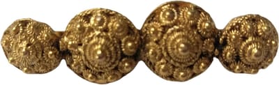 Zeeuws Meisje - Zeeuwse knopen broche verguld met echt goud