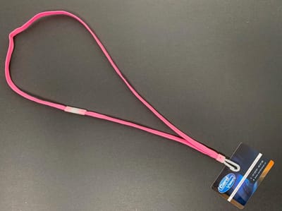 Keycord Met Plastic J clip Roze
