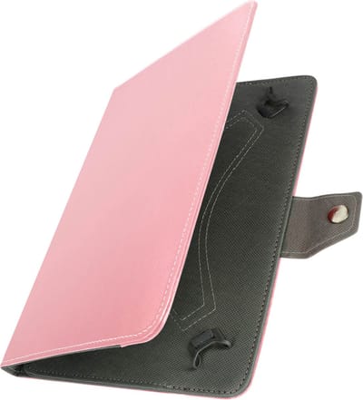 Avizar Universele Tablet Hoes 10 inch Vintage Leerlook Video Standaard, Roze