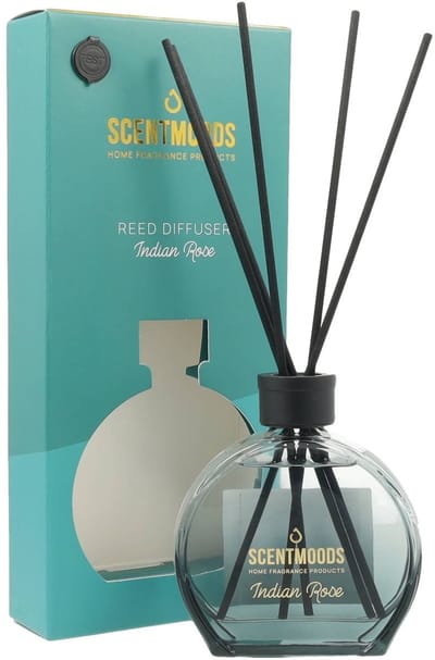 Scentmoods Reed diffuser set Round Indian Rose - 100ml