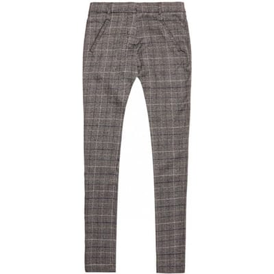 Circle of Trust Girls Aggy Grey Melange Check Maat: 16Y | Broeken Outlet | Unisex | Grijs