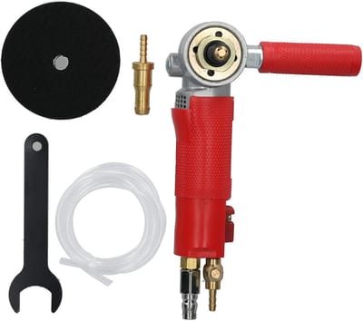 Pneumatische molen - Waterstraal polijstmachine - Keramiek polijsten - Milieu energiebesparend - 220 Volt - Rood