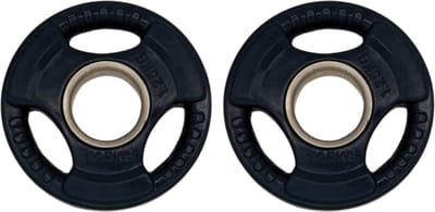Gym Masters - halterschijf 1,25 kg - bumper plates - vloerbeschermend - PREMIUM - 2 stuks halterschijven - set gewichten 1,25 kg - halter gewichten - halterschijven 50mm - fitness gewichten - gewichten set - crossfit- bumper plates 50mm - bumperplate