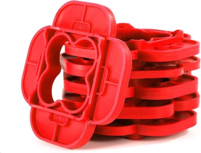 Dekafstandhouders - Terras Plank Gereedschap - Terras Installatie - 4 Diktes 1 Gereedschap - 5/32 tot 5/16 Inch - Rood