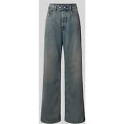 Wide fit jeans met 5-pocketmodel
