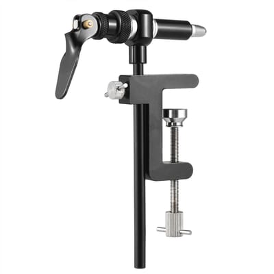 Outil Étau de Montage de Mouches Sécurité Maintien Hameçon de Pêche Pince C Étau de Montage Kit d'Outils de Pêche à la Mouche noir